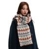 Korean Style Women Scarf Jacquard Woolen Neckerchiefs Fashion Winter Knitted Scarves  Gifts