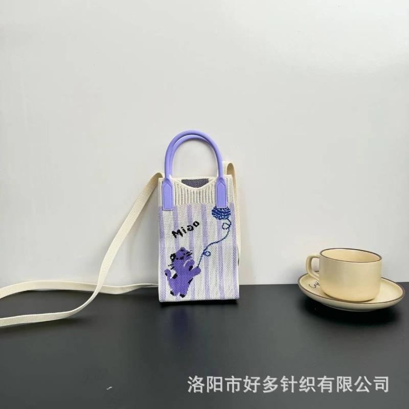 Премиальный сенсорный ns сумка для мобильного телефона новая мультяшная вязаная сумка дофаминовая ниша универсальная сумка-мессенджер через плечо сумочка