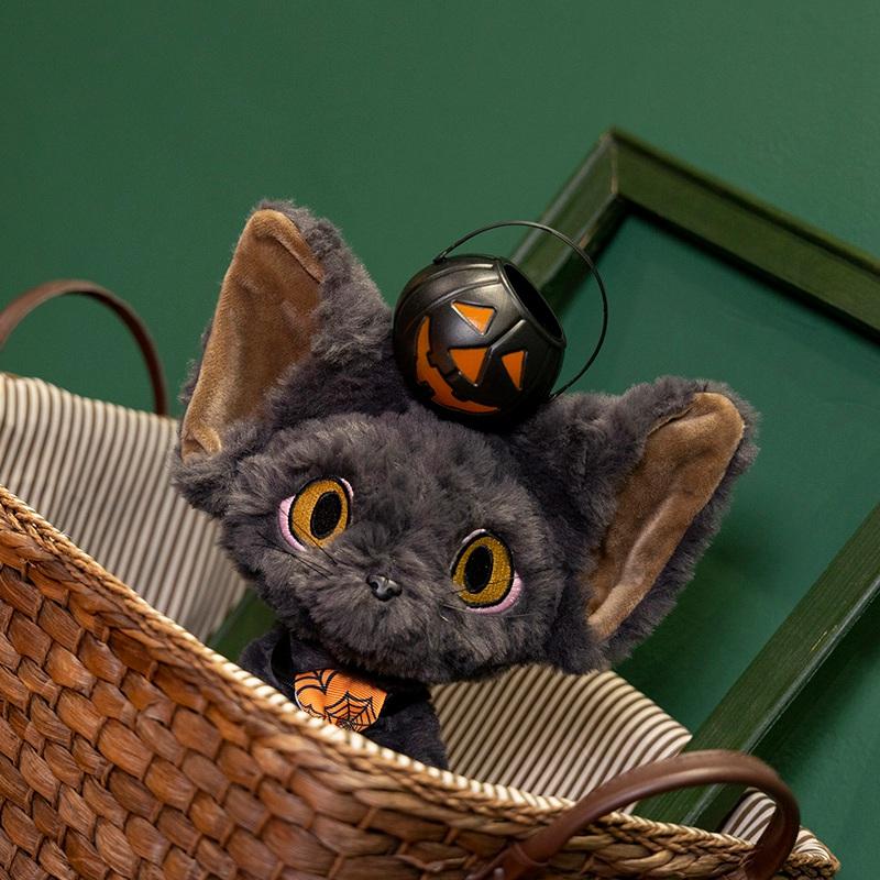 Kawaii Хэллоуин Темный Девон Кот Плюшевая кукла Подушка Тыквенный Фонарь Ведьма Девон Кот Плюшевая игрушка Праздничный Декор Подарок для Девочек и Мальчиков