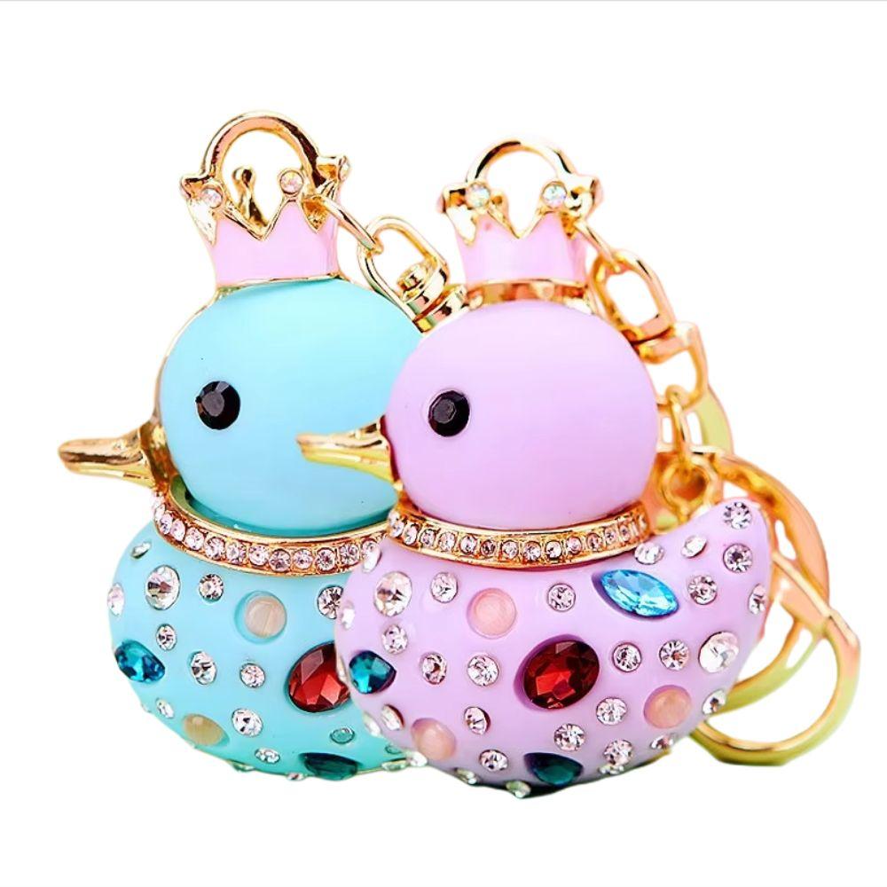 Colorful Yellow Duck Keychain Bag Pendant Animal Key Ring Duck Pendant Jewelry Accessories
