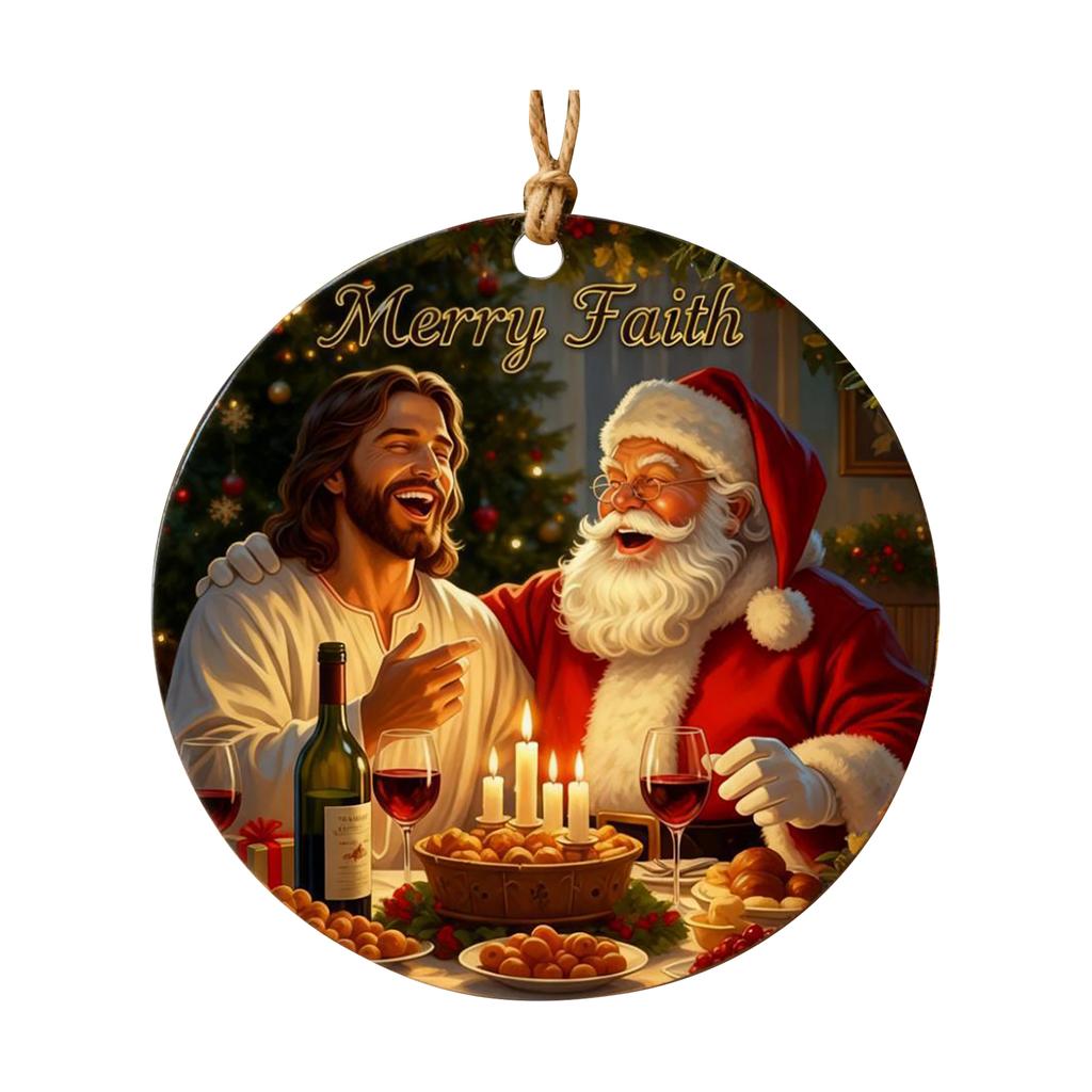 2D Рождественский Подвесной Декор Бирка на Елку Тематическая Вечеринка Поделки Украшение