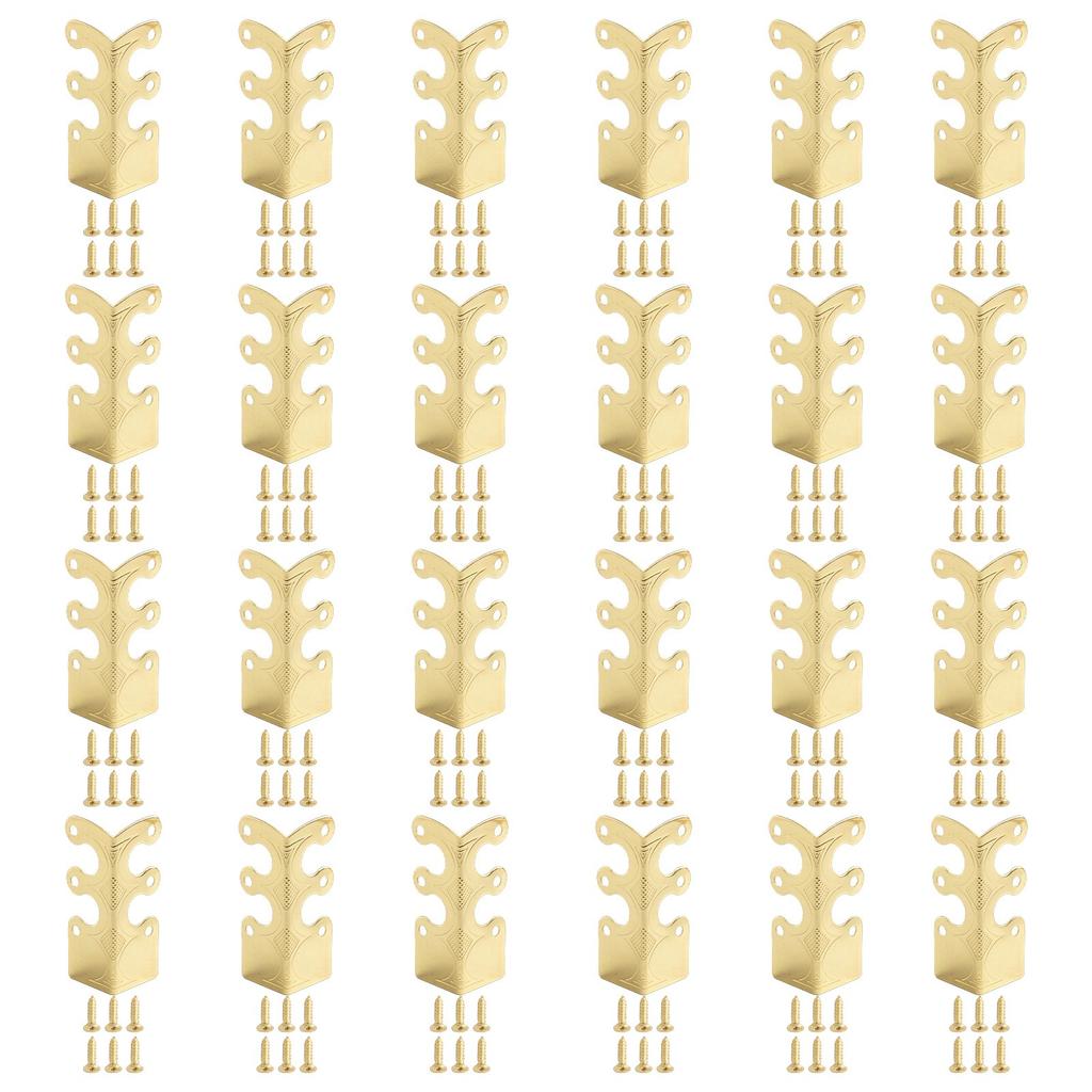 Для стильной защиты плинтуса с винтажными металлическими угловыми накладками 6 шт.