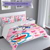 Doraemon Adventure 3‑Piece Bedding Set,Soft Breathable Duvet Cover with 31 Pillowcases,Multi‑Scene for Bedroom Dorm,Perfect Holiday Birthday Gift for