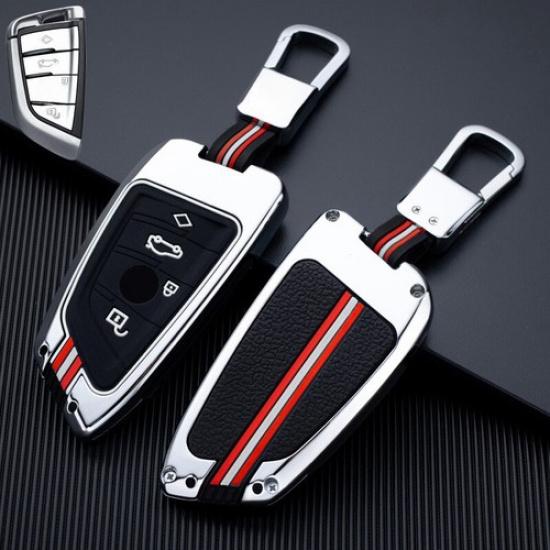 Alloy Silicone Car Key Case Cover For BMW X1 X2 X3 X4 X5  X6 X7 1 2 3 4 5 6