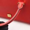 Used MCM Logo 2WAY Handbag leather Red Used Women