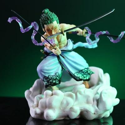 Аниме One Piece Боевая Трехмечевая Техника Ророноа Зоро Фигурка Действия ПВХ Статуэтка Модель Коллекция Игрушки Кукла Подарки