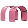 Bed with Tunnel 4 pcs White and Pink Particleboard