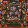 Retro TV Christmas Special Ugly Christmas Sweater Men Women Polyester Crewneck Sweatshirt