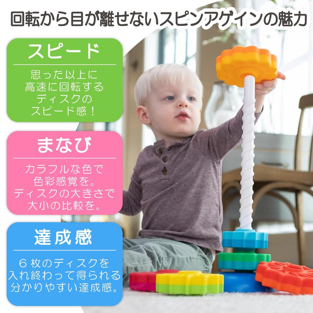 Fat Brain Toys Развивающая игрушка Spin Again 13X42 см Оригинальный продукт FA110-1