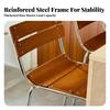 Slatted Rear Dining Chair Utilitarian & Design Slat Rear Side Chair Retro Design Stackable for Cafe Owners, Coffee Shop