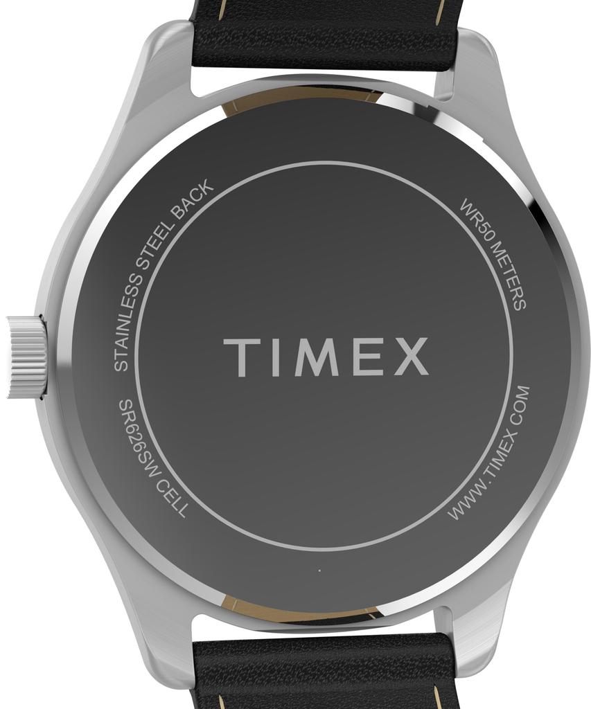 TIMEX Часы Main Street Кварцевые 3ATM Водонепроницаемые Минеральное Стекло Серебристый Циферблат TW2Y16000 Унисекс