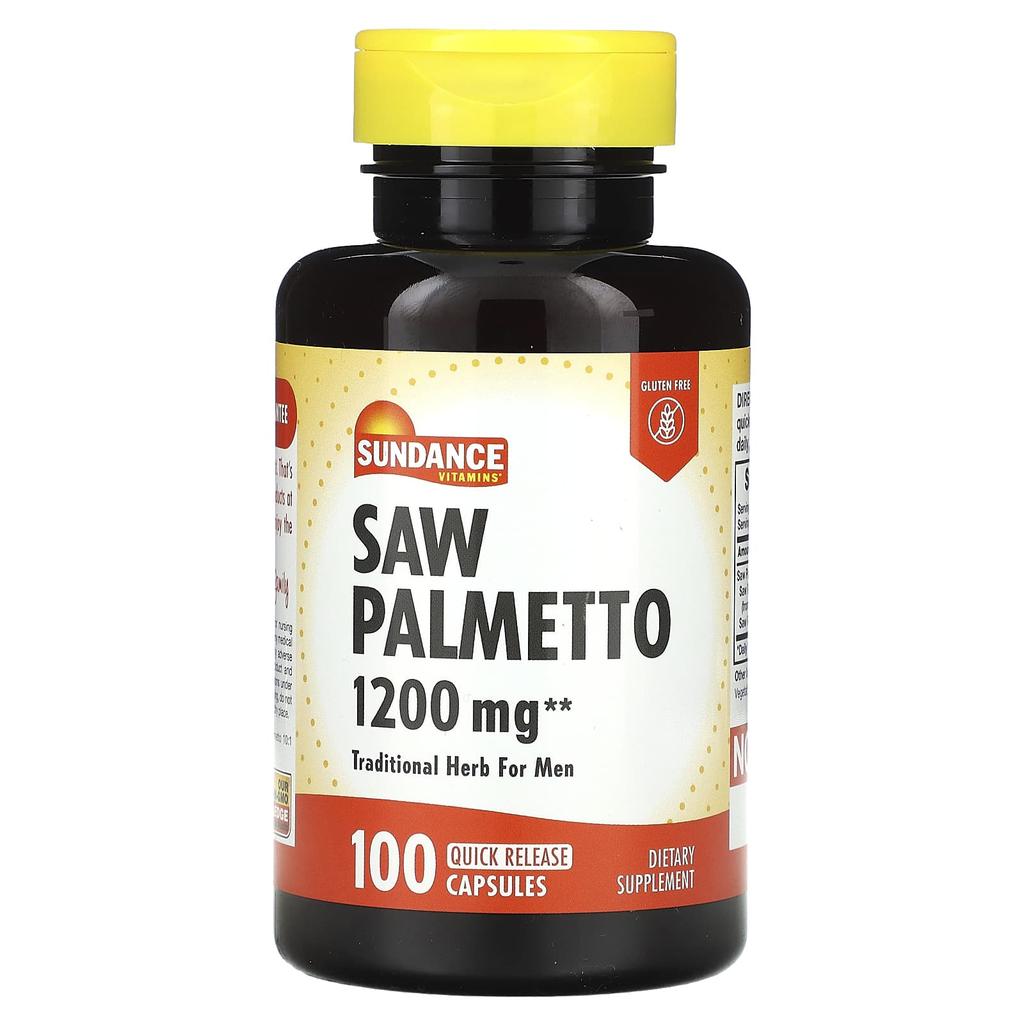 Saw Palmetto, 1,200Mg, 100 Rapid Release Capsules
