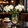 Modern Unique Flower Holder Horseshoe Shaped Vase, Rustic Metal Frame with Shape Vase for Home Clear Glass Jar, Western Farmhouse Desktop Floral