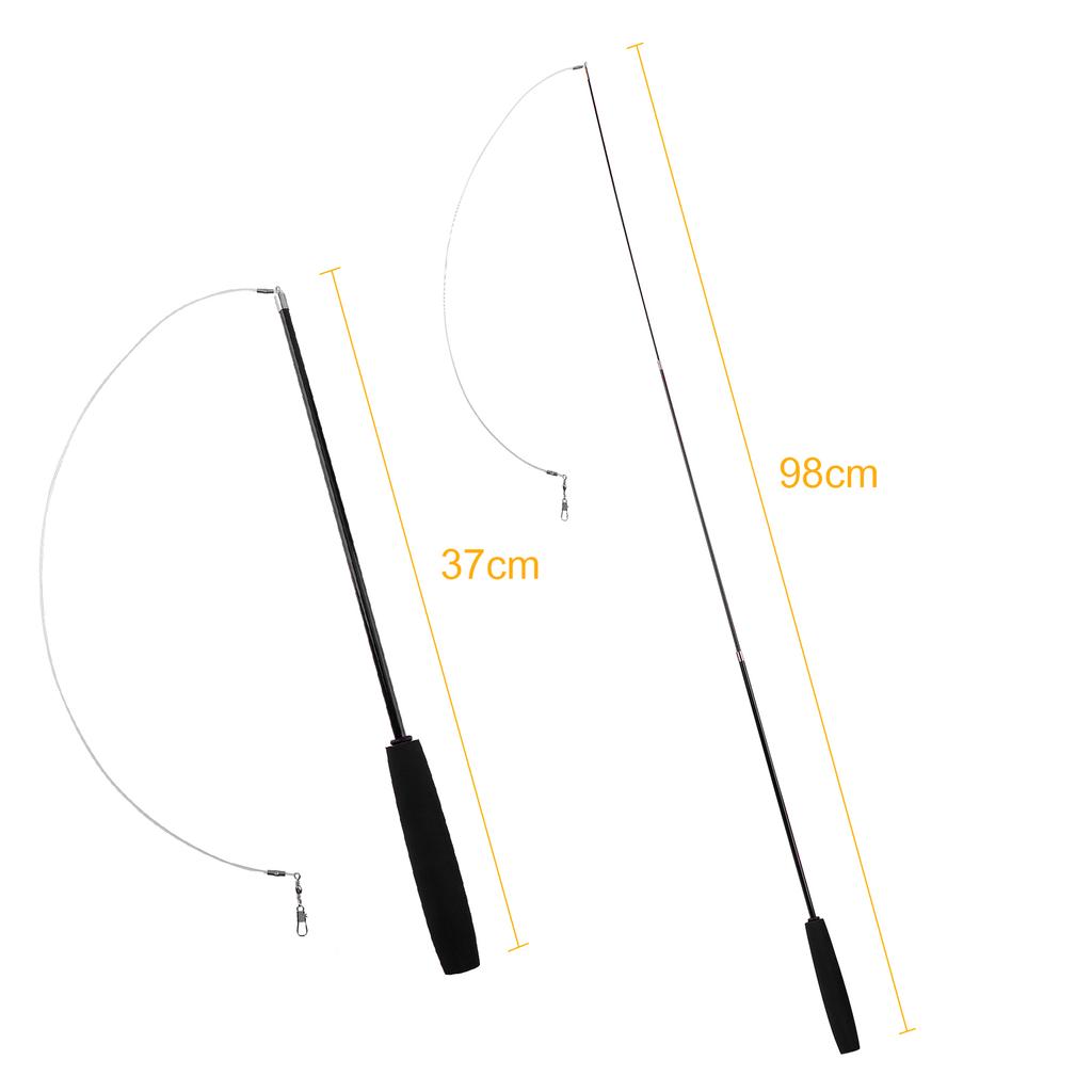 Палочки-дразнилки для кошек, выдвижная палочка для удочки, игрушка-удочка для кошачьей удочки