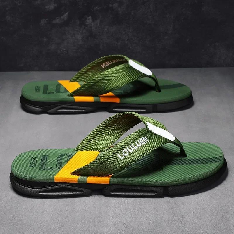 Men High Quality Flip Flops Men Beach Slippers Fashion Outdoor Flip Flops Casual Breathable Slippers for Men New Sandals 2024