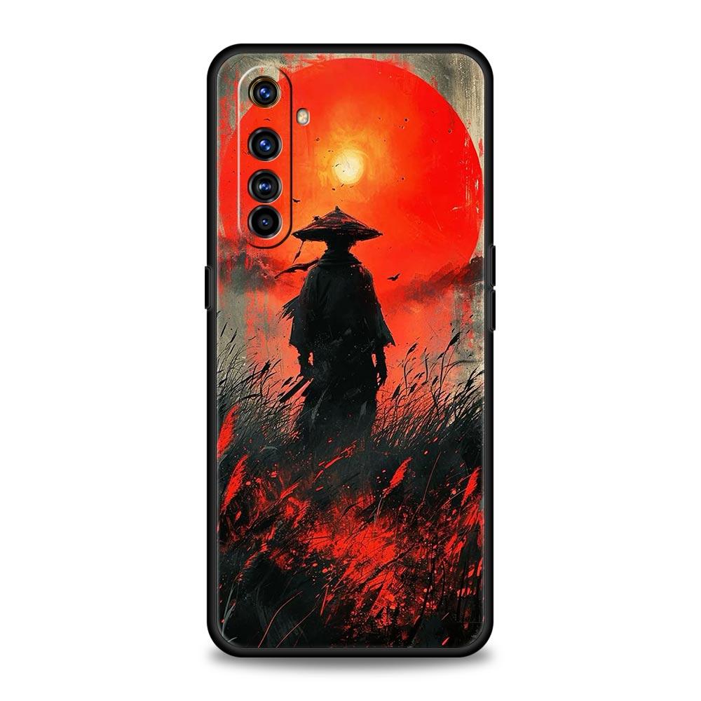 Японский Бусидо Самурай Чехол для телефона Для Realme 12 11 10 9 8 5G 7 6 GT5 GT3 GT2 Pro Plus C21 C11 C25 C35 GT Neo 2 3 3T 5 Чехол