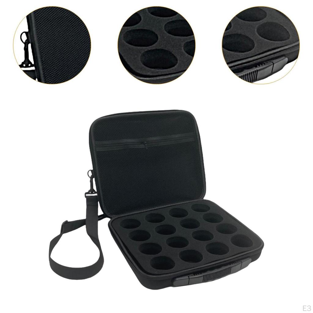 Billiard Ball Carrying Box for 16 Balls, EVA Holder Snooker