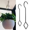 4Pcs Heavy-Duty S Hooks Plant Hangers Strong Load-bearing Rust Resistant Multipurpose Flowerpot Holder Hanging Tools