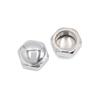 uxcell Cap Nut 22mm Thread Diameter Metal Motorcycle Steering Wheel