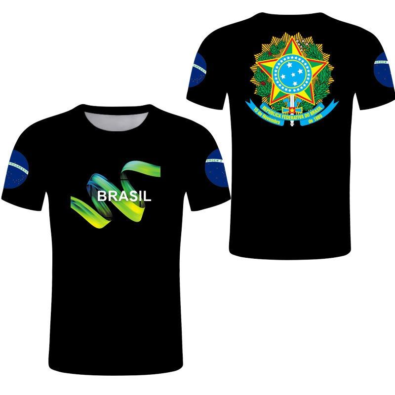 Hot Selling World Cup BRASIL Brazil Flag 3D Printed Pattern T-shirt for Men's Sports Leisure