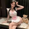 Japanese Socialite Uniform Sexy Costumes Maid Uniform Role Play Cute Sweet Cat Woman Stage Show Costume Lingerie Exotic Outfit