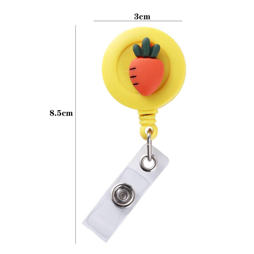 Supplies Cartoon ID Badge Holder Clip ID Name Holder Credit Card Holder Clip Retractable Badge Reel