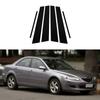 6 Pcs Car Door Window Pillar Posts Door Trim Cover Stickers Exterior Fit Mazda 6 Sedan Pre-facelift 2003 2004 2005 2006 2007