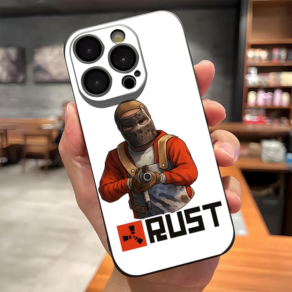 Чехол для телефона RUST Game для iPhone 17 Pro Max 15 Pro 16 14 Plus 12 13 Mini 11 Pro Ударопрочный Мягкий Чехол