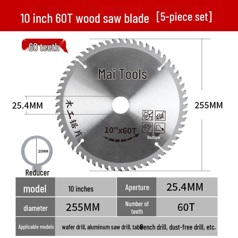 Dual-Purpose Aluminum-Wood Saw Blade: High Hardness Alloy Teeth for Woodworking and Ecological Boards