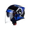 Motorcycle Helmet Half Helmet Male And Female Dual Lenses Bluetooth Half Helmet Covered Motorcycle Three-quarters Helmet