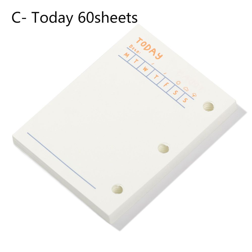 Блокнот на кольцах Внутренний блок Дневник 3 отверстия Сменные внутренние листы Листы для вставки