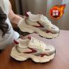 Platform Dad Shoes Children's New Autumn and Winter Versatile Velvet Thickened Mesh Shoes Heightening Casual Sports Shoes
