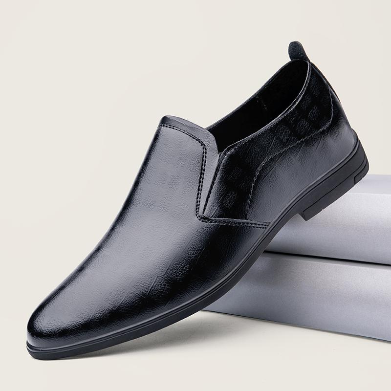 Модная повседневная кожаная обувь Новое поступление Мужские оксфорды Удобная низкая формальная обувь для платья Деловая мужская обувь дерби Кроссовки