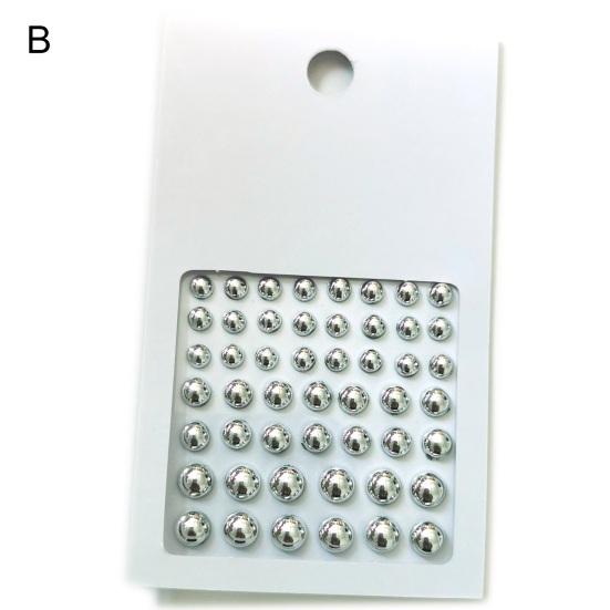 Наклейка для теней для век, невыцветающая наклейка для макияжа, плоская основа, красивые детские наклейки для макияжа глаз с искусственным жемчугом, женская поставка