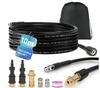 9-Piece High-Pressure Drain Unclogging Kit with Rat Head Cleaner
9- Pieceвой комплект для прочистки засоров высокого давления с очистителем в форме крысиной головы