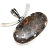 Pendant Turtella Jasper Gemstone Gift For Her Silver Jewelry 1.5"