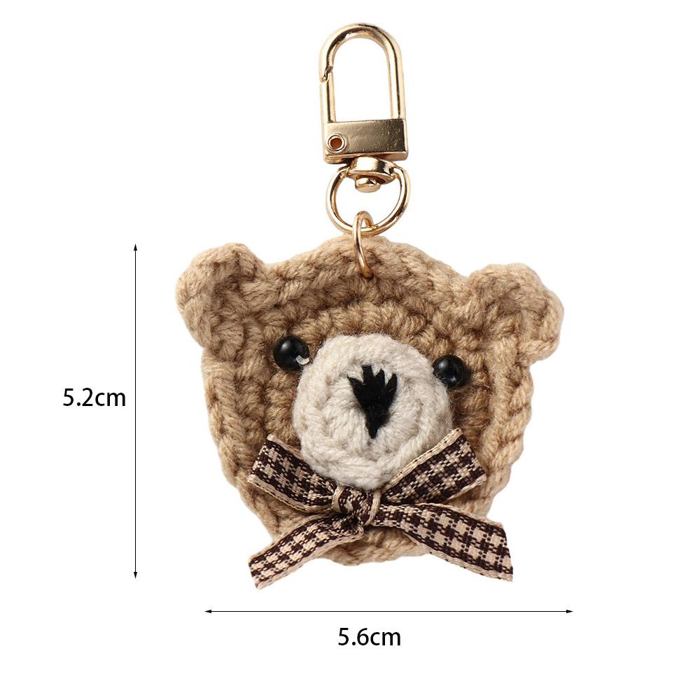 Bow Tie Bear Key Ring Cartoon Schoolbag Pendant Girls Key Chain Bag Pendant Korean Style Key Chain