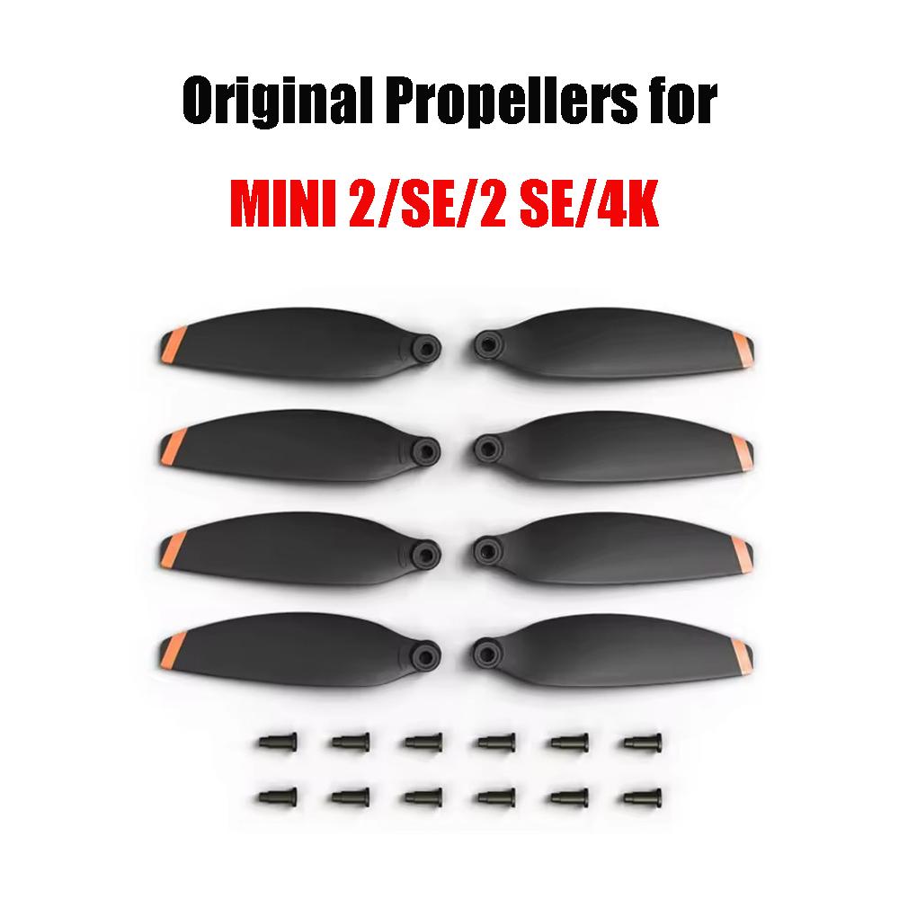 Original Mini 2 Propellers Low Noise Propeller Replacement for Mini 2/SE/2SE/4K Propeller with Screws Repair Parts 8Pcs/1set New