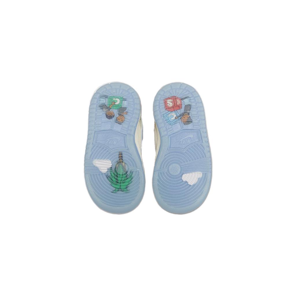 Crenshaw Skate Club x Nike Dunk Low SB TD Детские кроссовки Кремовый Парусный Светло-голубой FQ8205-300