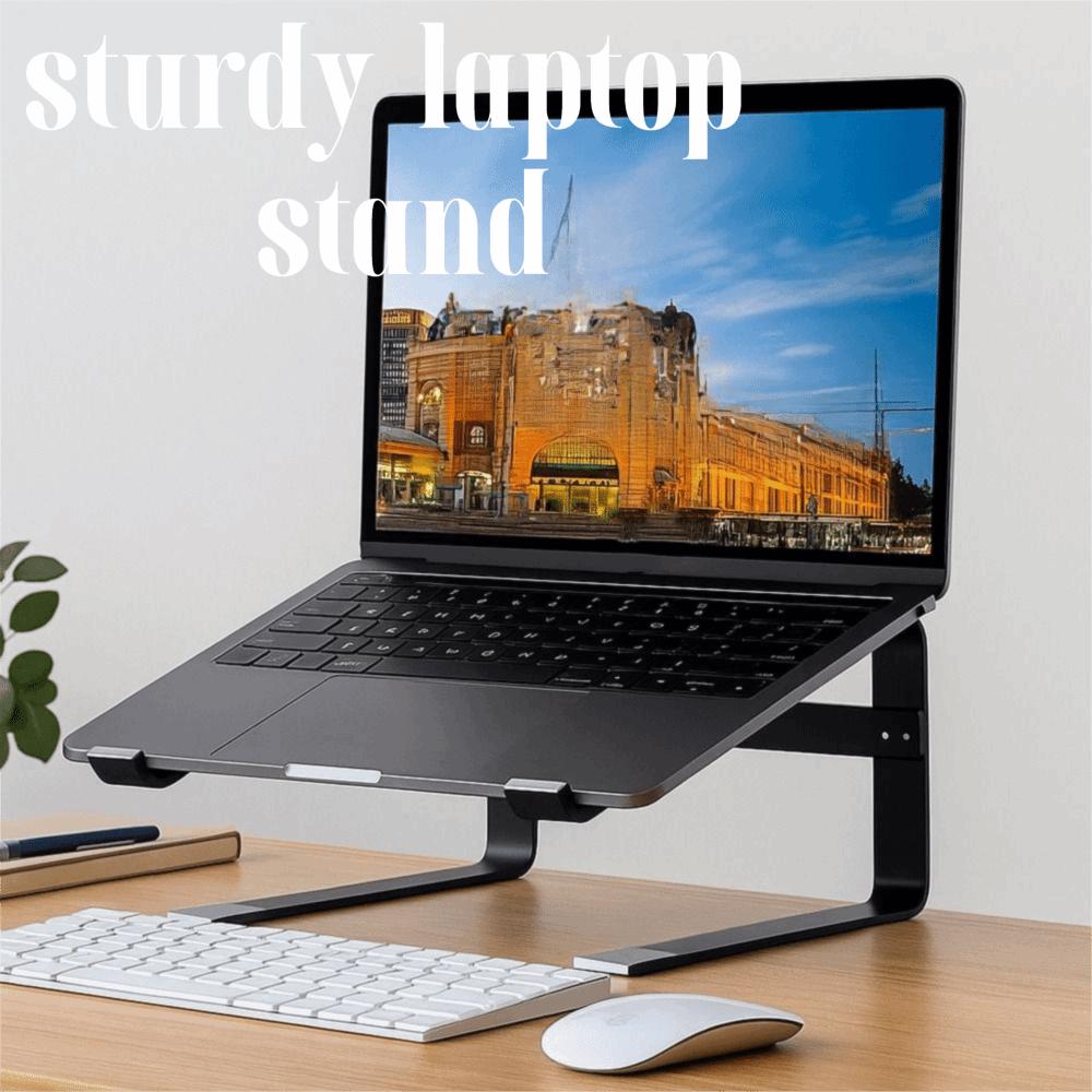 Ventilated Notebook Riser Iron Computer Stand Sturdy Laptop Holder Desktop Use