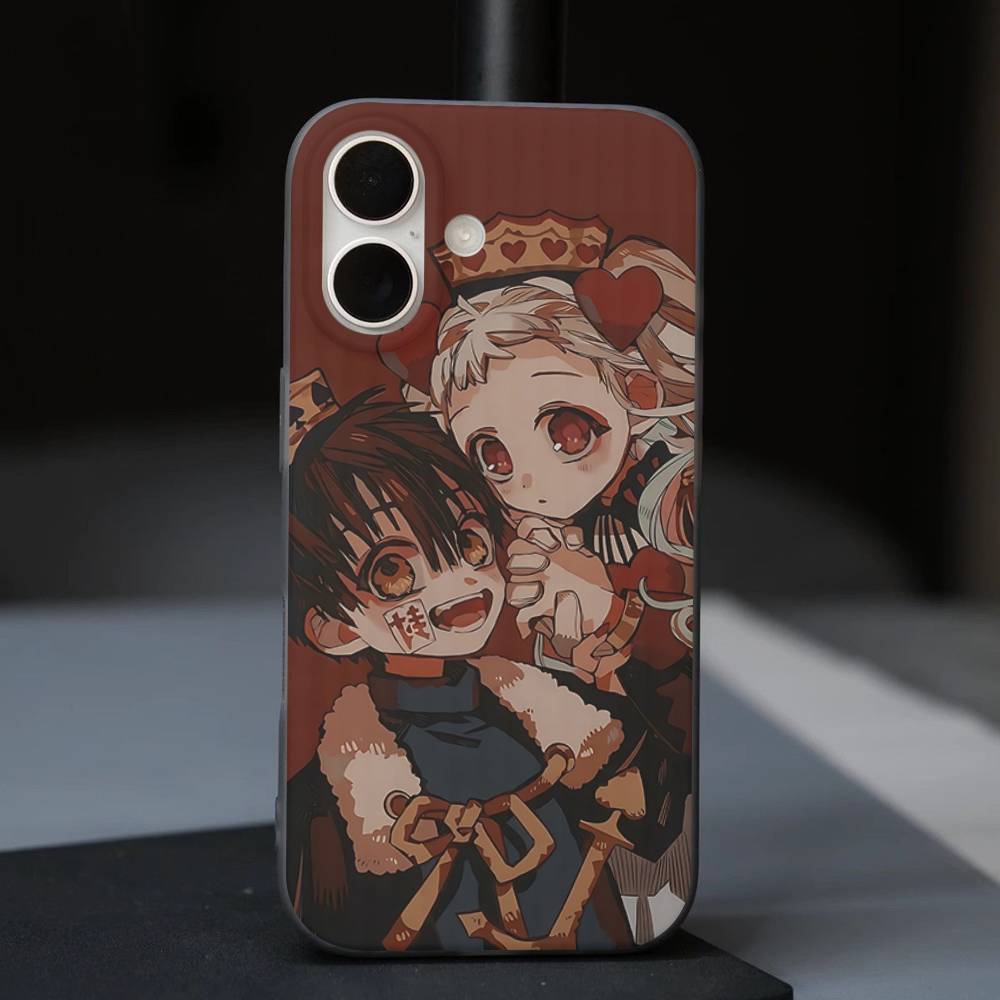 Чехол для телефона Hanako-kun из аниме 'Туалетный мальчик Ханако-кун' для iPhone 17 16 15 14 13 12 11 Pro Plus Pro Max Мягкий чехол в полоску