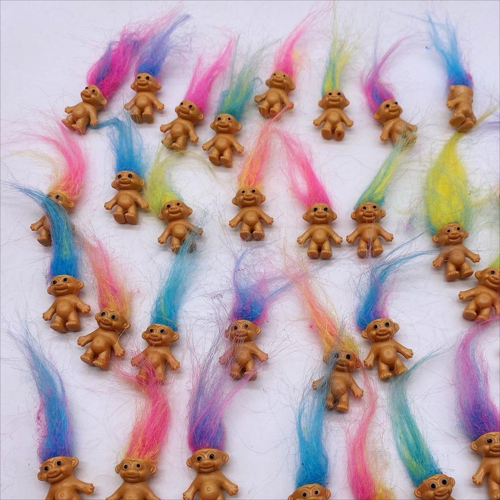 Куклы Тролли, Винтажные Тролли Фигурки Куклы на Удачу, Хроматическая Коллекция Очаровательных Милых Малышей, Сувениры для Вечеринки, Рождество, Хэллоуин