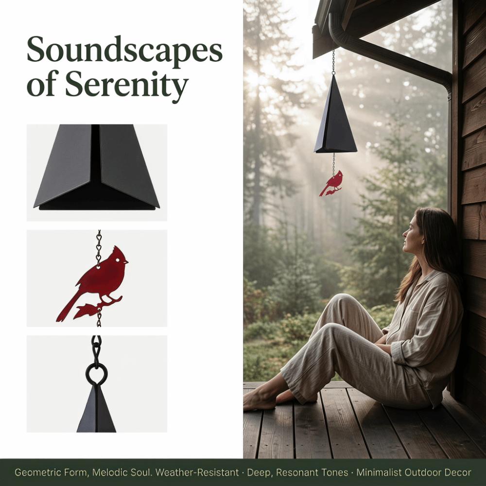 Iron Triangle Wind Chime Creative Metal Wind Bell Windcatcher Wind Chime Pendant  Home Decor