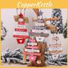 Decorative Wooden Christmas Pendants For Tree And Home Party Enjoyment