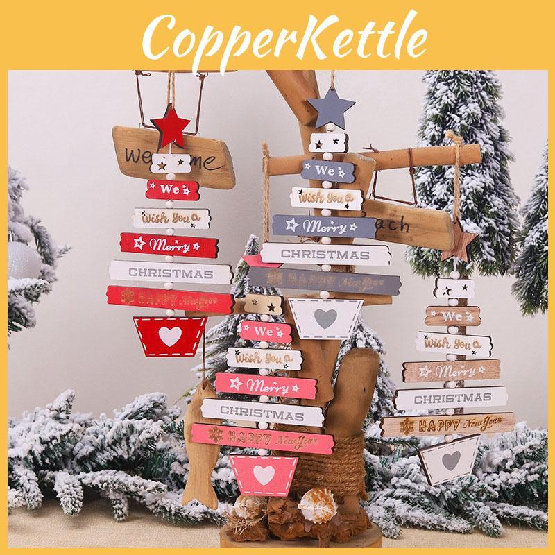 Decorative Wooden Christmas Pendants For Tree And Home Party Enjoyment