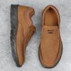 Men Leather Casual Shoes Breathable Loafers Men Sneakers 2025 New Comfortable Leather Flat Footwear Sneakers