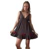 2026 Womens Solid Deep V Neck Sleeveless Slip Dress Sexy Casual Mid Length