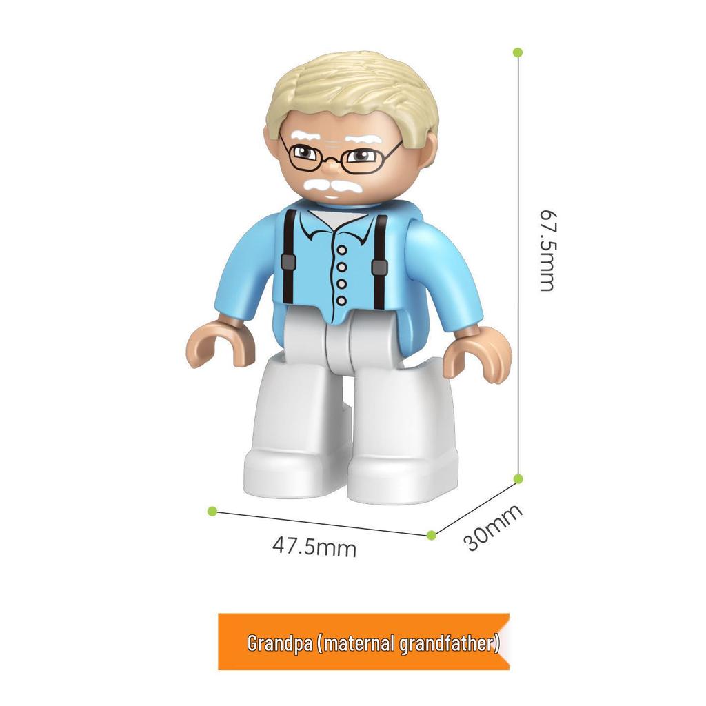 Совместимо с LEGO Duplo: Крупные блоки, Аксессуары, Фигурки, Минифигурки, Куклы, Персонажи и Профессиональные роли (например, Полиция)