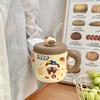 Креативная мультяшная кружка в виде медведя, высокая, красивая чашка для питья воды, сувенир, милая бытовая кофейная чашка