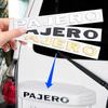 1PCS Metal Logo Letter For Pajero Mitsubishi 3D Emblem Car Rear Trunk Decals Front Hood Lettering Badge Auto Accessories Styling